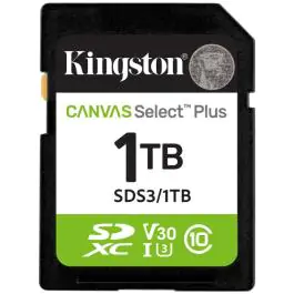 SD mem.kart. 1TB Kingston Canvas SelectPlus gen 3