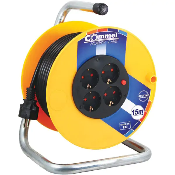 Kabl sa motalicom PVC bubanj 115mm monofazna 15m H05VV-F 3G1,5