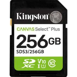 SD mem.kart.256GB Kingston Canvas SelectPlus gen 3