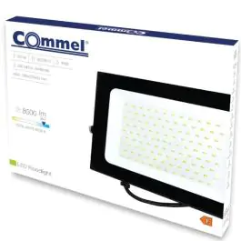 LED reflektor 100W 6500K, 8500lm 30kh, crni