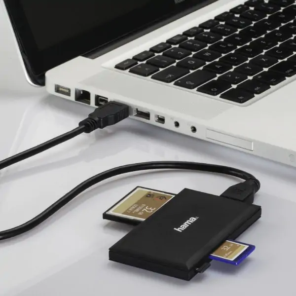 USB 3.0 Multi čitač kartica, SD/microSD/CF/MS,crni