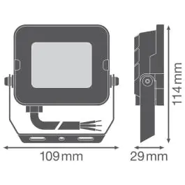 LEDVANCE reflektor 10W 6500k crni