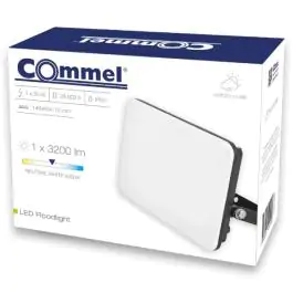 LED reflektor s quick 30W 4000K 3200lm 25kh crni