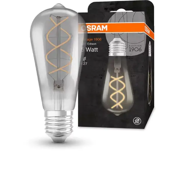 Vintage 1906 LED sijalica SMOKE 16 4W/818 E27 Edison