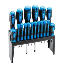 Set 18 odvijača, s2 čelik Hogert HT1S098