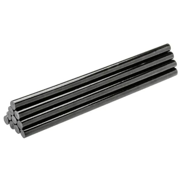 Crni lepljivi štapovi 250 mm, 12 komada