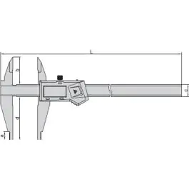 NSIZE pomično digitalno merilo 0–300 mm (inox, 0.01 mm)