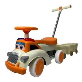 473 Dečija guralica sa prikolicom oranž