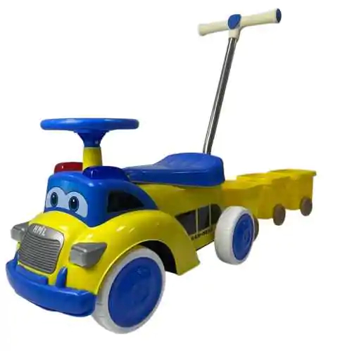 473 Dečija guralica sa prikolicom plava - proizvod na akciji