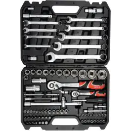 YATO garnitura nasadnih ključeva 1/4"-1/2"/ 82 dela u koferu YT12691
