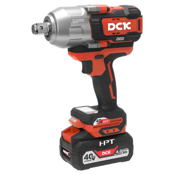 DCK KDPB1718EK akumulatorski udarni zavrtač 3/4" 40 V, 1718 Nm, set sa baterijama i punjačem