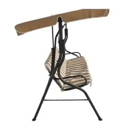 Baštenska ljuljaška bež-bela 170cm