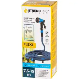 Strend Pro Garden Flexi rastegljivo baštensko crevo sa pištoljem 7,3–15 m, 1/2"–3/4"