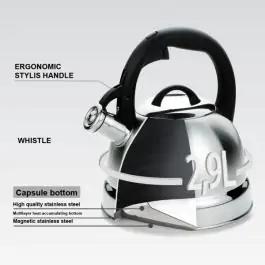 MAESTRO MR1329 čajnik sa zviždukom INOX 2.9L