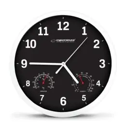 ESPERANZA EHC016K zidni sat Lyon crni