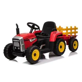Dečiji traktor sa prikolicom na akumulator 261 crveni