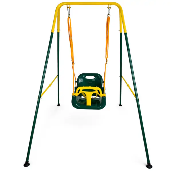 Metalna ljuljaška za decu zelena 846