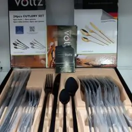 Kuhinjski pribor u setu 5OV51512AB24 crne boje 2381OM