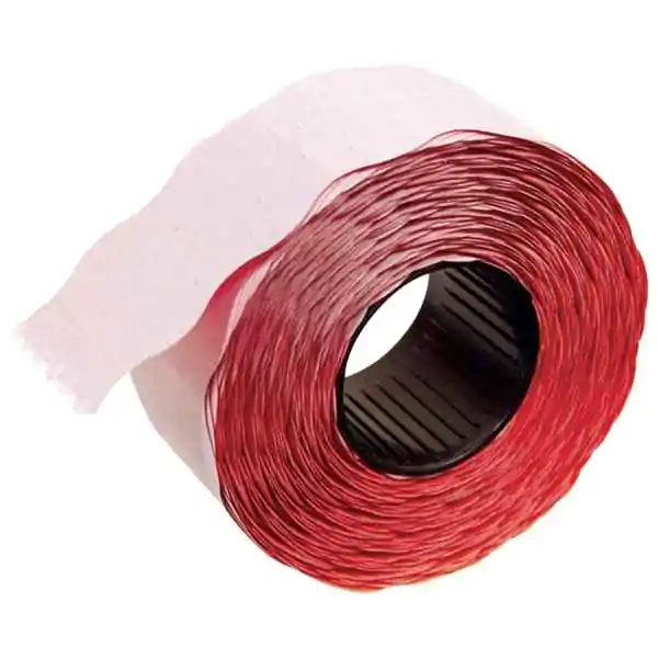 Etikete u rolni 26x16mm oble dvoredne pk36 Printex crvene
