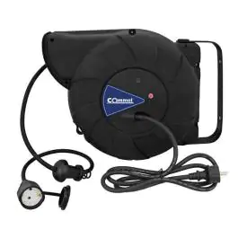 Automatska motalica sa kablom IP44, crna H07RN-F 3G1,5 L=18m Commel