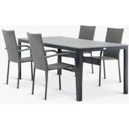 MARIELYST D150 baštenski sto + 4 GUDHJEM baštenske stolice siva S372578