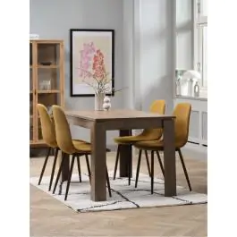 VEDDE D120 sto divlji tamni hrast + 4 JONSTRUP stolice kari S000045