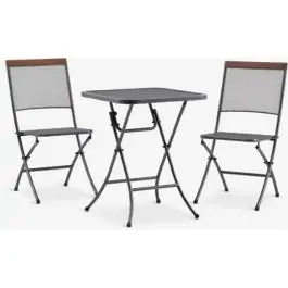 Bistro baštenska garnitura LARVIK Š60xD60 siva 3725214