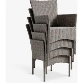 HOBRO D70 baštenski sto + 2 AIDT baštenske stolice natur S371501