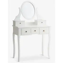 Toaletni stočić MALLING sa ogledalom 5 fioka bela 3690169