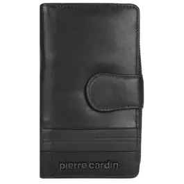 Novčanik kožni ženski srednji sa zipom i kopčom Pierre Cardin 2202TILAK130 crni 000020588