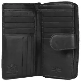 Novčanik kožni ženski srednji sa zipom i kopčom Pierre Cardin 2202TILAK130 crni 000020588