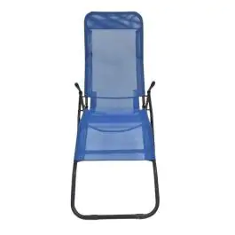 Sklopiva ležaljka za plažu i baštu 136 x 58 x 94 cm plava