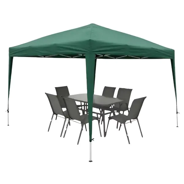 Sklopivi paviljon za dvorišta 3x3m zeleni
