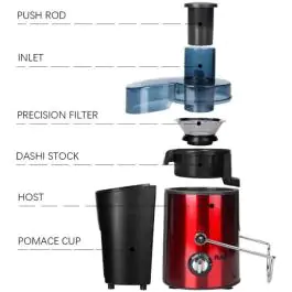 RAF R.2817R sokovnik silver crveni 1000W