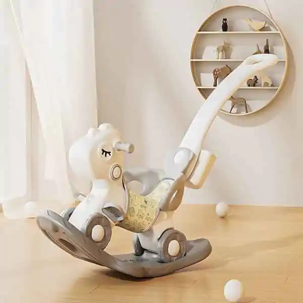 Dečiji konjić Njihalica Guralica 3u1 Bež - proizvod na akciji