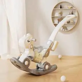 Dečiji konjić Njihalica Guralica 3u1 Bež