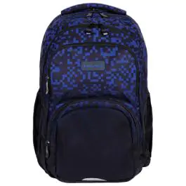 Ranac đački anatomski 3zipa 1džep AB200 Blue Bricks 25.Head 502025049 crno- plavi 000021128