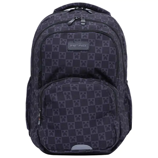 Ranac đački anatomski 3zipa 1džep AB200 Pixel Element 24./25.Head 502024129 sivo-crni 000021129