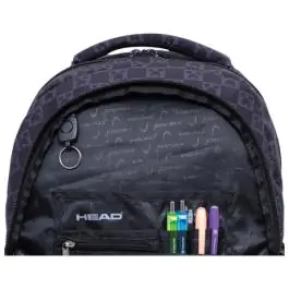 Ranac đački anatomski 3zipa 1džep AB200 Pixel Element 24./25.Head 502024129 sivo-crni 000021129