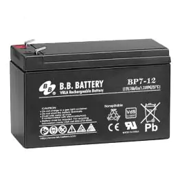Akumulator-baterija 12V 7Ah BP7-12 BB Battery terminal T2