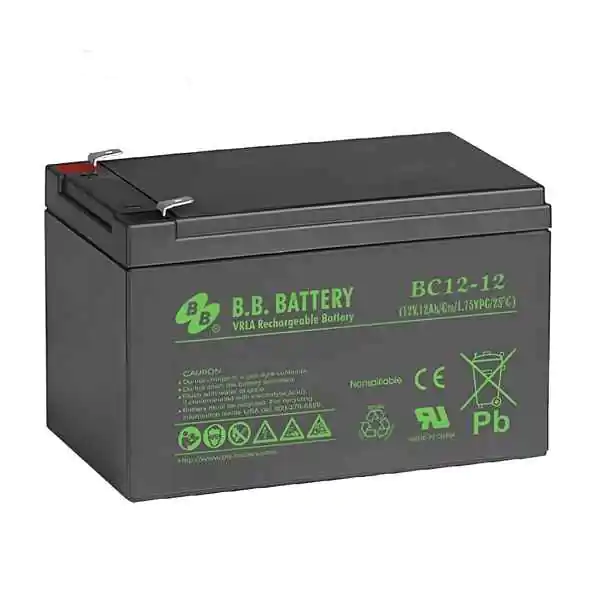 Akumulator-baterija 12V 12Ah BC12-12 BB Battery terminal T2