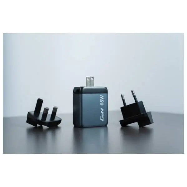 Punjač USB 3u1 65W GaN Verbatim 32201 crni blister 000021549