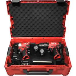 DCK KDKIT25EK akumulatorski set alata 12V – udarna bušilica-odvijač i udarni odvijač sa 2x baterije i koferom