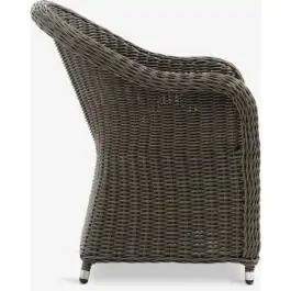 KOLLEN D205 baštenski sto tvrdo drvo + 4 GAMMELBY baštenske stolice siva S371306