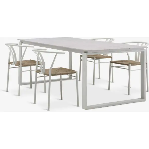 SONNERUP D215 baštenski sto + 4 TAGMARK baštenske stolice bež