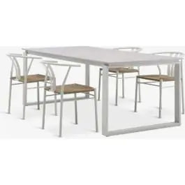 SONNERUP D215 baštenski sto + 4 TAGMARK baštenske stolice bež