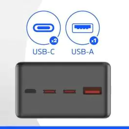 ENERGIZER power bank 27K mAh 65W, USB-Cx2, USB-Ax1