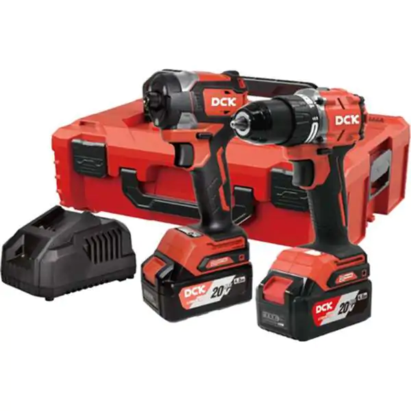 DCK KDKIT26EK akumulatorski set alata 20V – udarna bušilica 60Nm i udarni odvijač sa 2x4.0Ah baterije