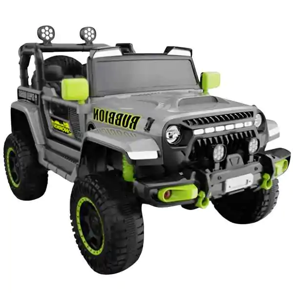 Džip na akumulator za decu Rubbion 12V sivi
