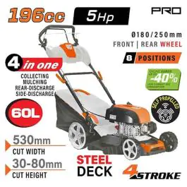 NAKAYAMA PRO PM5530 samohodna benzinska kosilica 196cm3